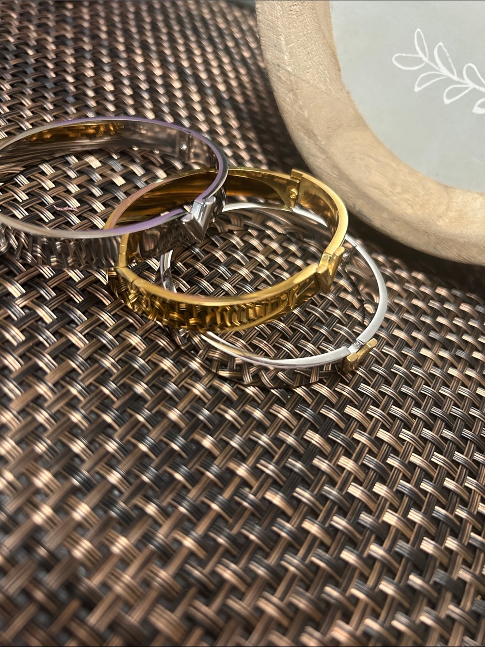 Classic Mixed-Metal Bangle Trio